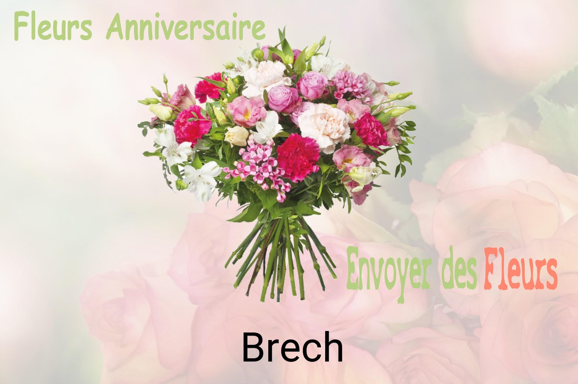 Bouquet de fleurs d’anniversaire livré à Brech